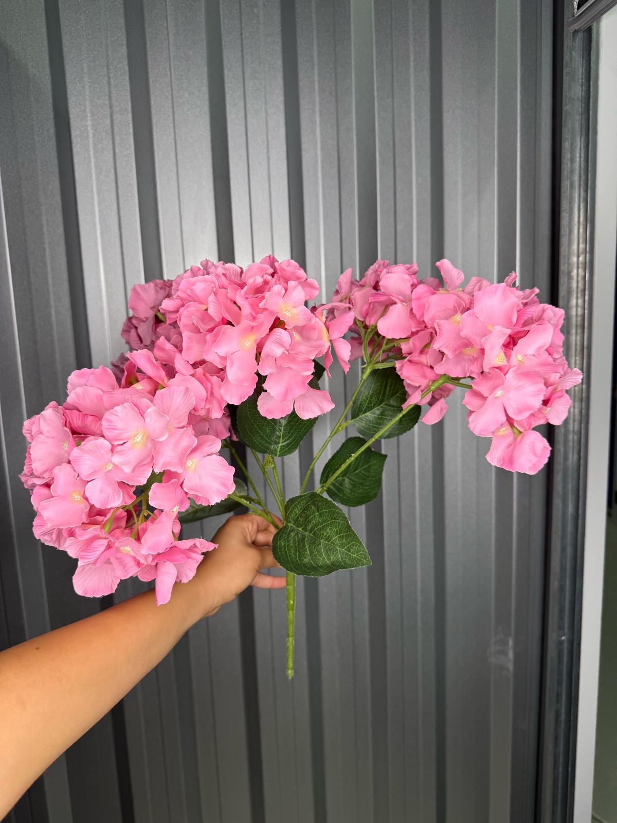 Pink 6 Head Hydrangea