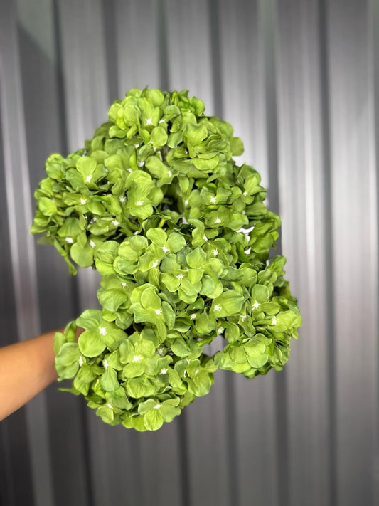 Dark Green 6 Head Hydrangea
