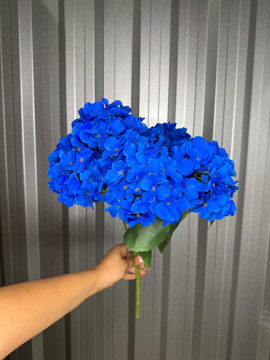 Dark Blue 6 Head Hydrangea